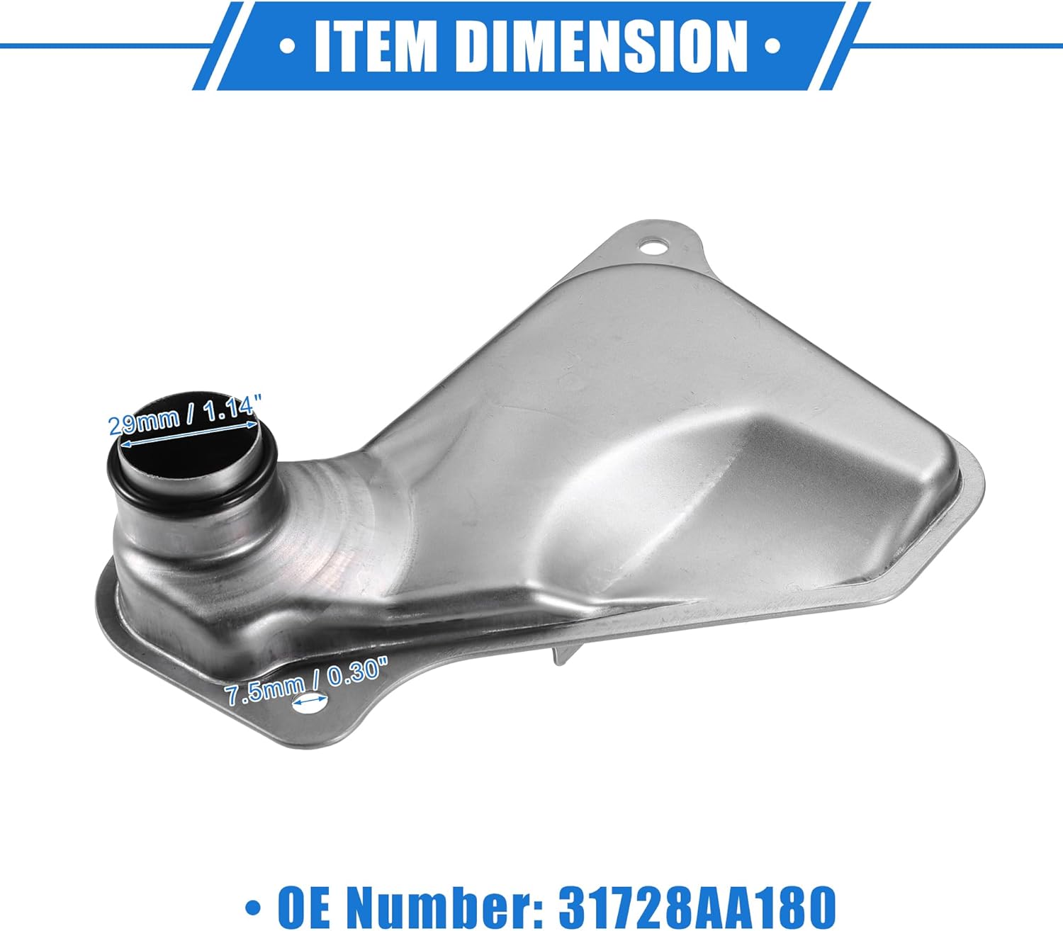 Automatic Transmission Filter Compatible for Subaru Impreza 2.0L 2015-2023, Durable Metal Silver Tone Engine Transmission Filter