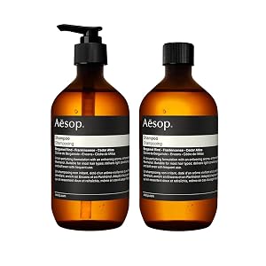 Aesop Shampoo Refill Soften Hair Restore Shine Bergamot Rind Frankincense Cedar Atlas 16 9 oz 500 mL Pack