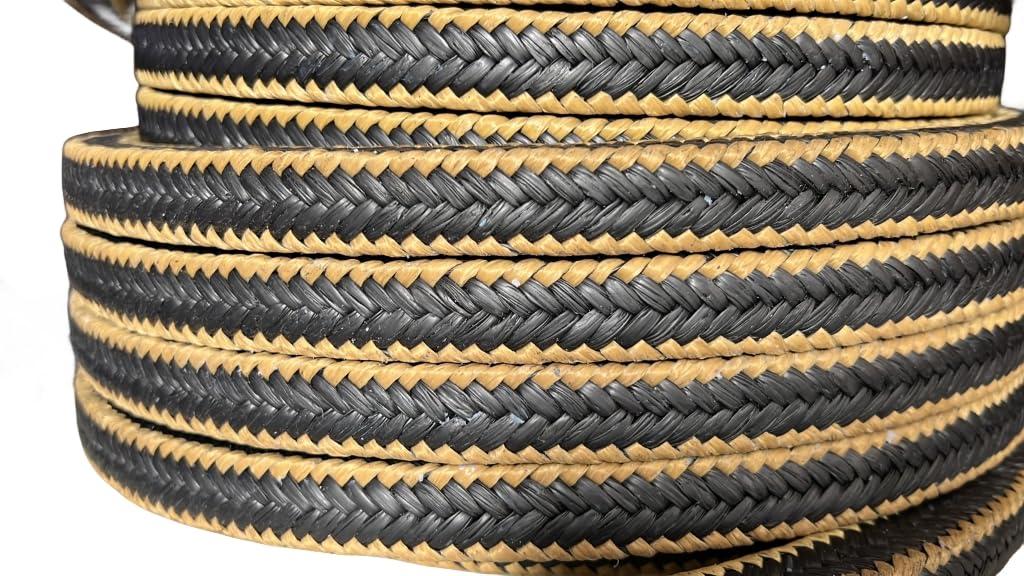 Wholesale Black PTFE Aramid Fiber Gland Packing Graphite PTFE lubricating Filler High Performance Sealing Material 5 Meters 40mm*40mm