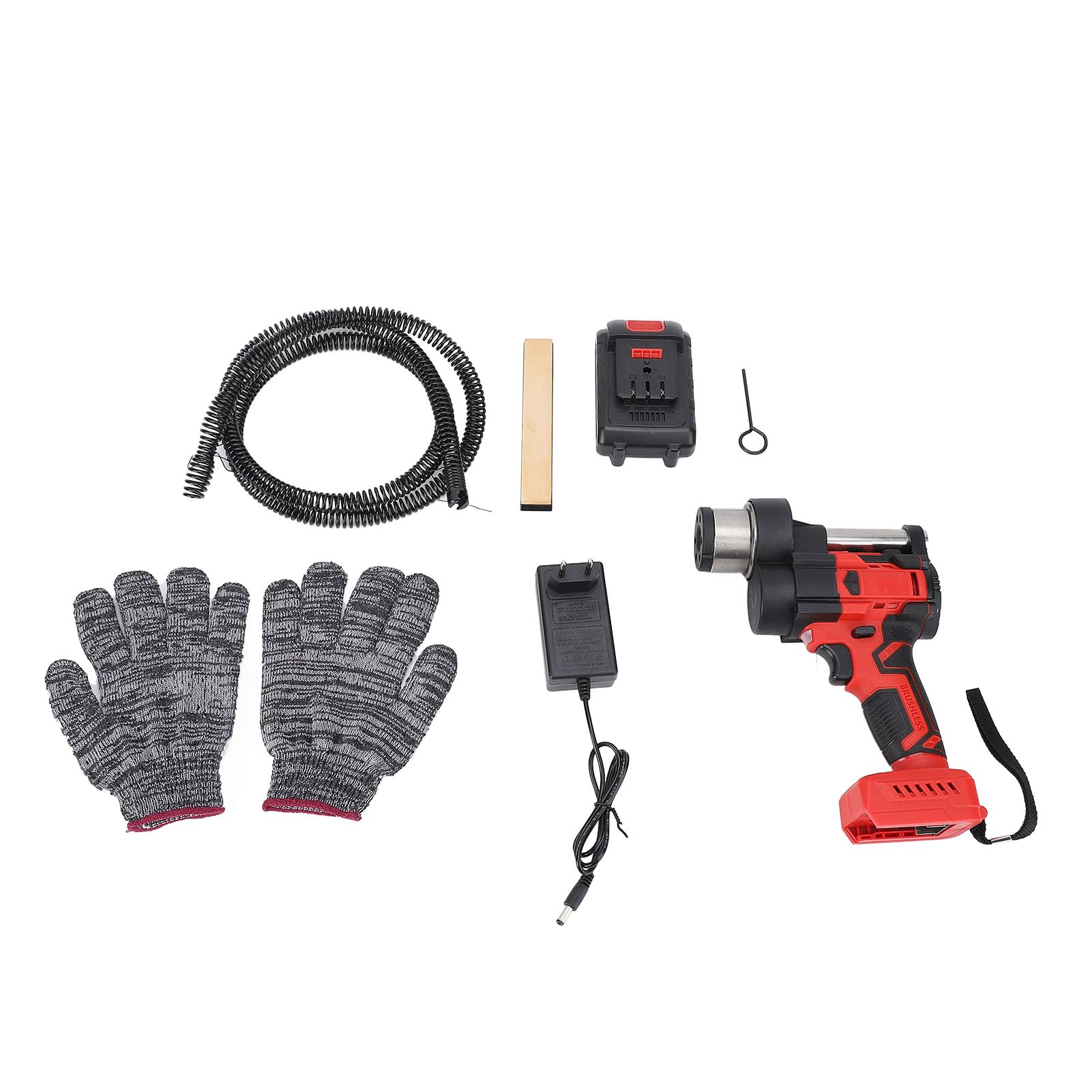 Eujgoov Desatascador de Fregadero Inalámbrico 21V 7.5m Desatascador Eléctrico con Avance Automático y para Cocina Bañera Baño Drenaje Suelo (ABS 2)