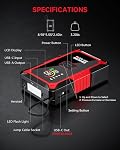 GOOLOO A5 Jump Starter with Air Compressor, 4000A Portable Car Battery Booster with 160PSI Auto-Shutoff Tire Inflator, 12V Supersafe Lithium Jump Box Car Battery Jumper Starter