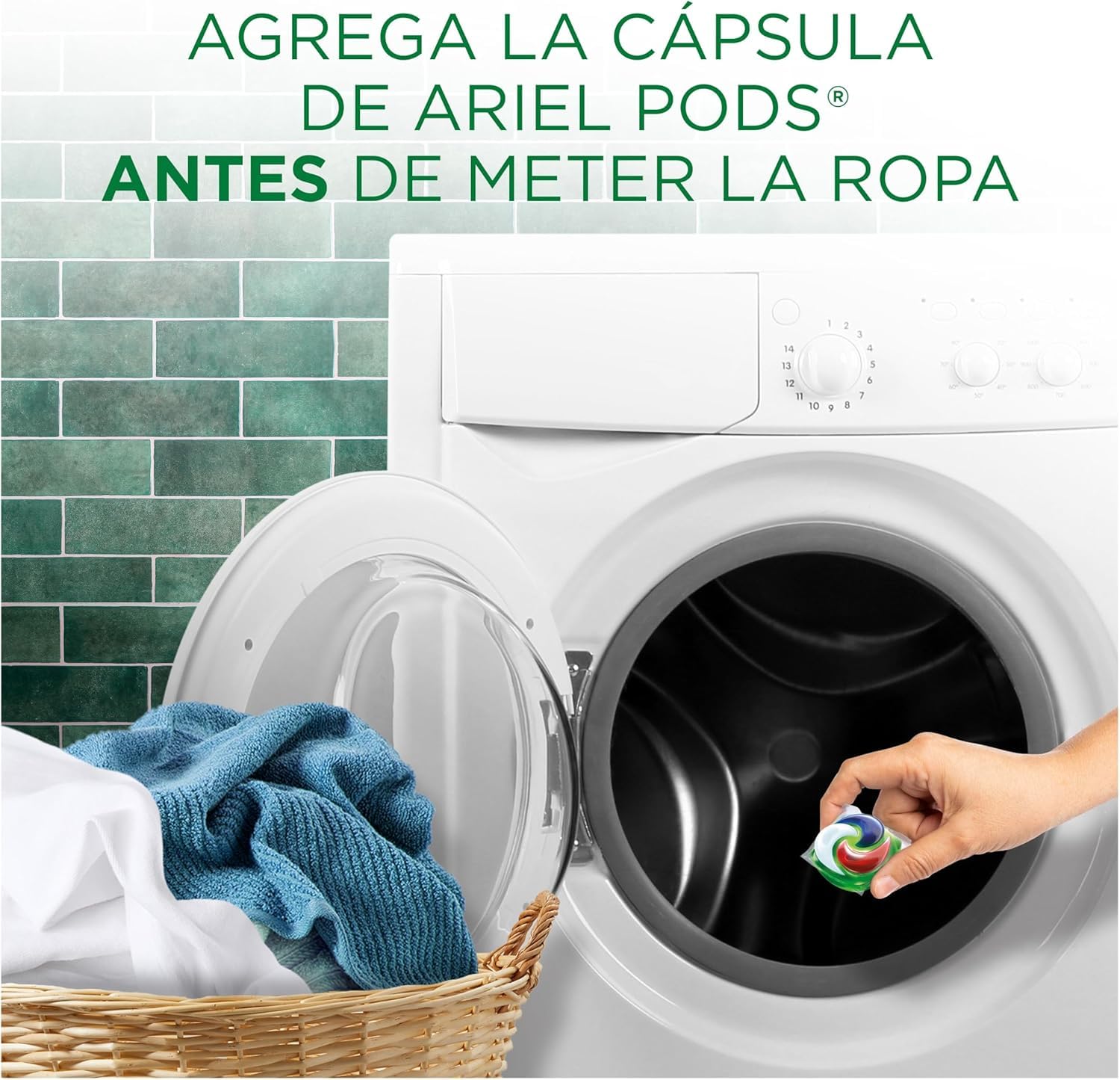 ARIEL PODS Todo en 1 Detergente Lavadora Liquido en Capsulas/Pastillas, 76 Lavados (4x19), Jabon Limpieza Profunda, Mas Frescor Sensaciones, El embalaje puede variar
