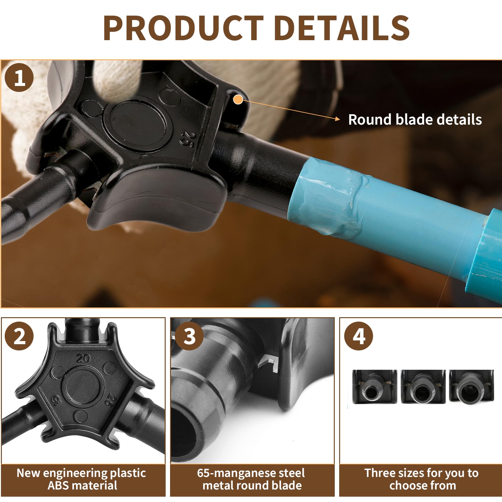 Kalibrierer & Entgrater 16-20-26mm - Werkzeug Für Multischicht- Und Verbundrohre