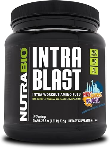 Vista 36 de NutraBio Intra Blast Bcaa - Suplemento de aminoácidos en polvo, mezcla de electrolitos e hidratación, intra, preentrenamiento y recuperación