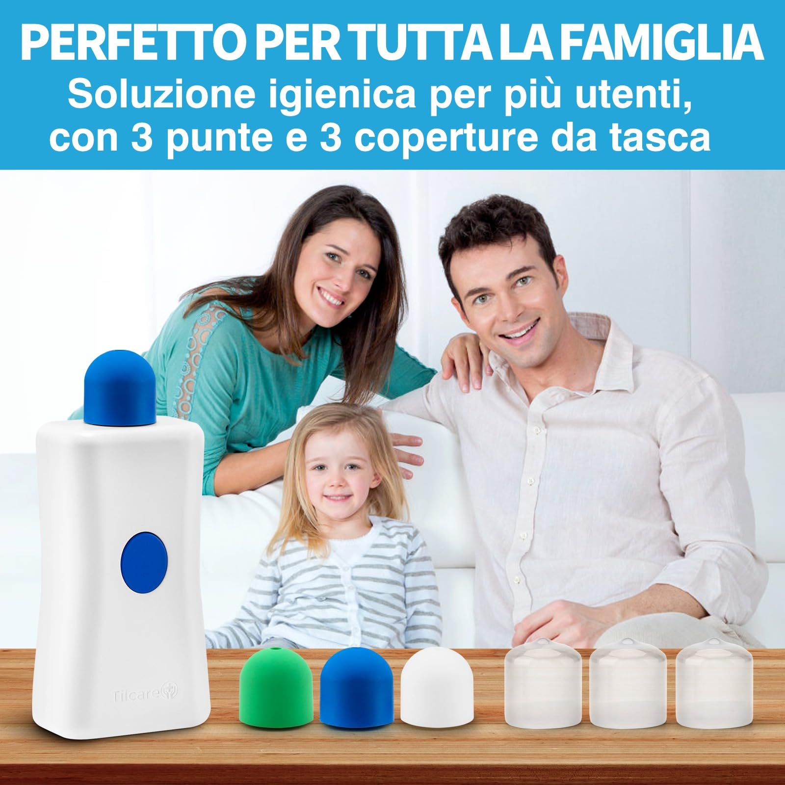 Dispositivo di Sollievo dalla Pressione dell'Orecchio di Tilcare - Bottone a Pressione per le Orecchie per Volo, Nuoto, Immersioni, Raffreddore e Allergia - Viene con una Custodia Protettiva Portatile