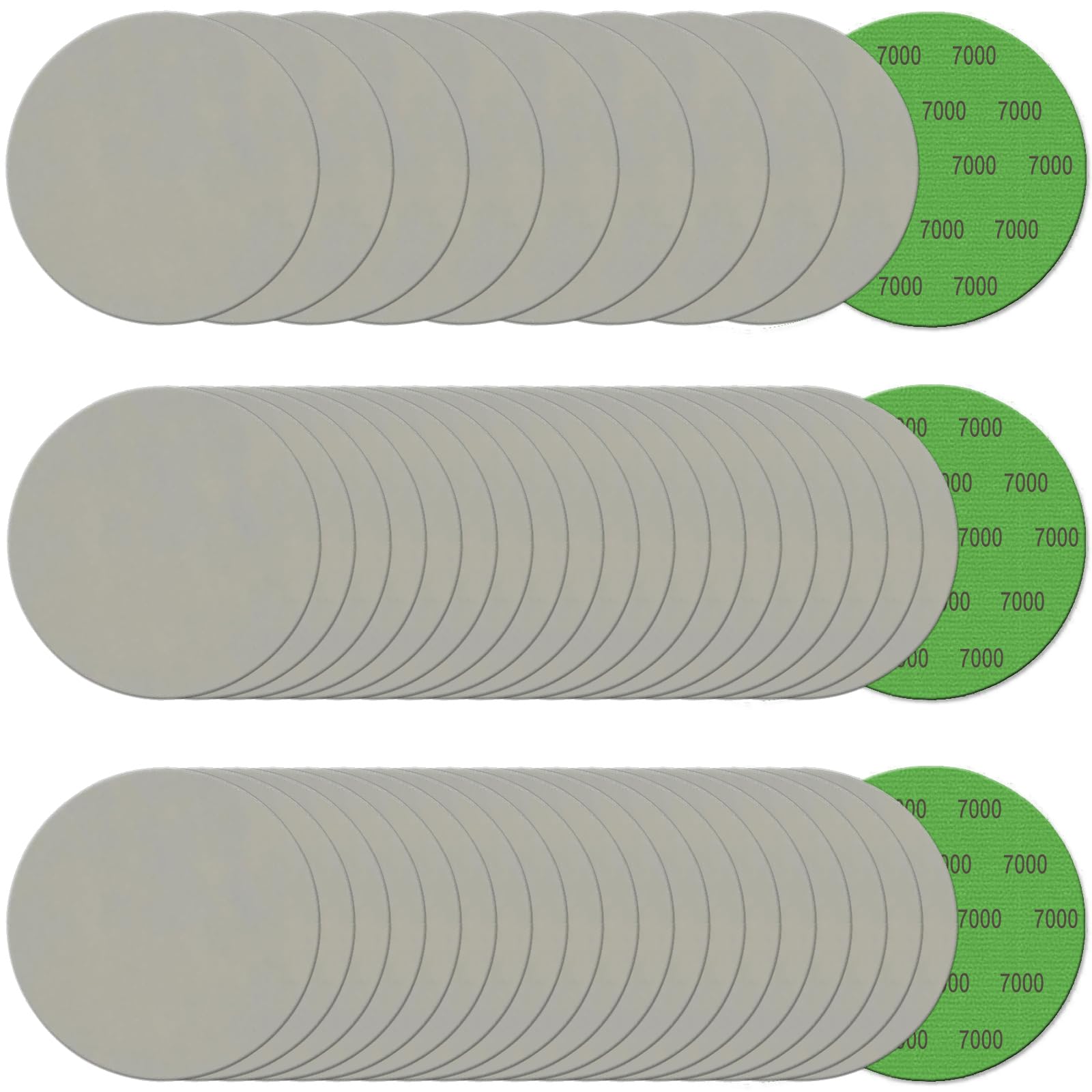 5 Inch Sanding Discs - 50 Pcs Hook & Loop -16