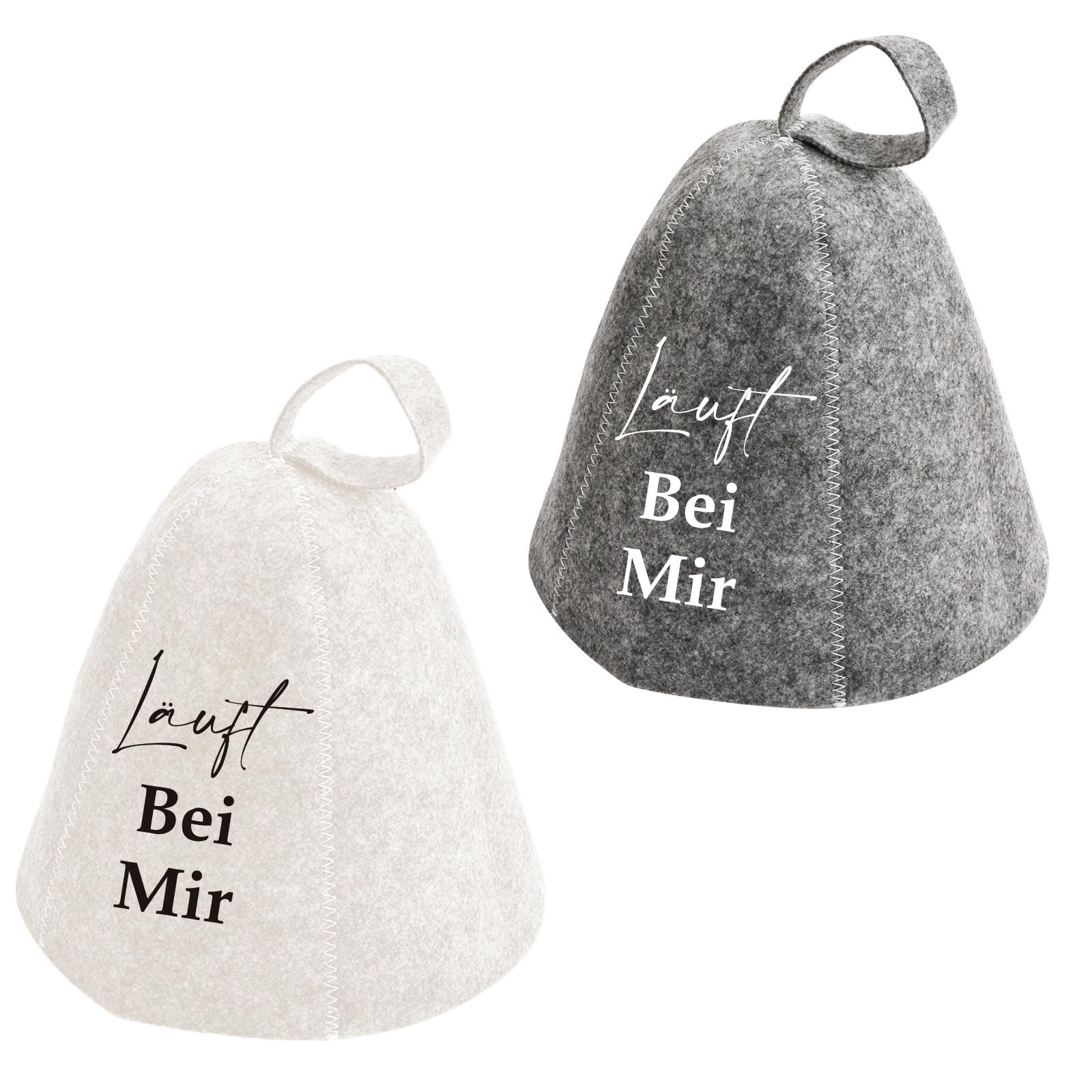 Bonnet de sauna en feutre lot de 2 pour homme et femme