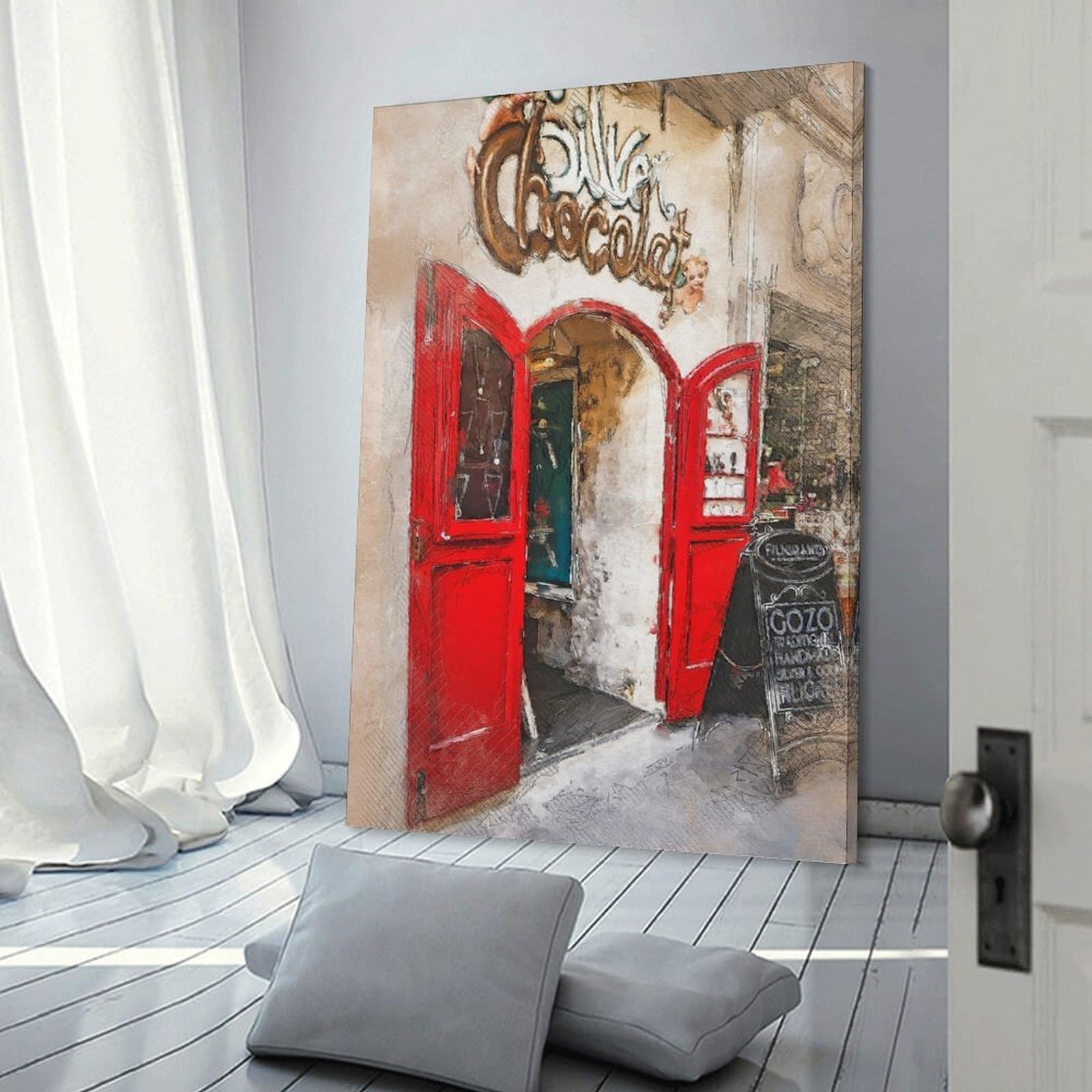 Junmoney Malta Gozo Victoria Hanging Wall Art 24x36inch(60x90cm), for Feature Walls in Flats Or Modern Rooms, Home Wall Art for Statement Displays