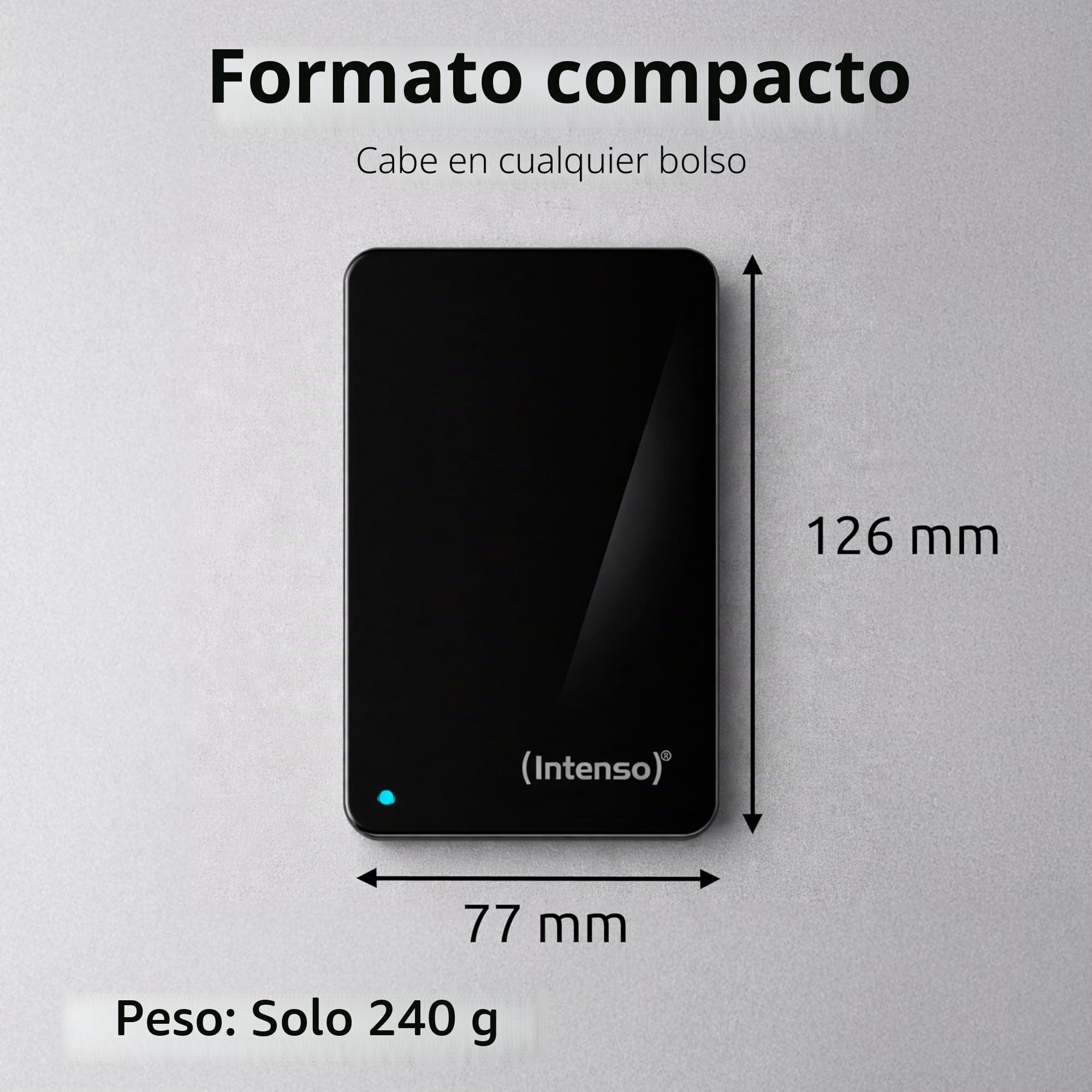 Intenso HDD Externo 6021513 5tb 2.5" USB 3.0 Negro