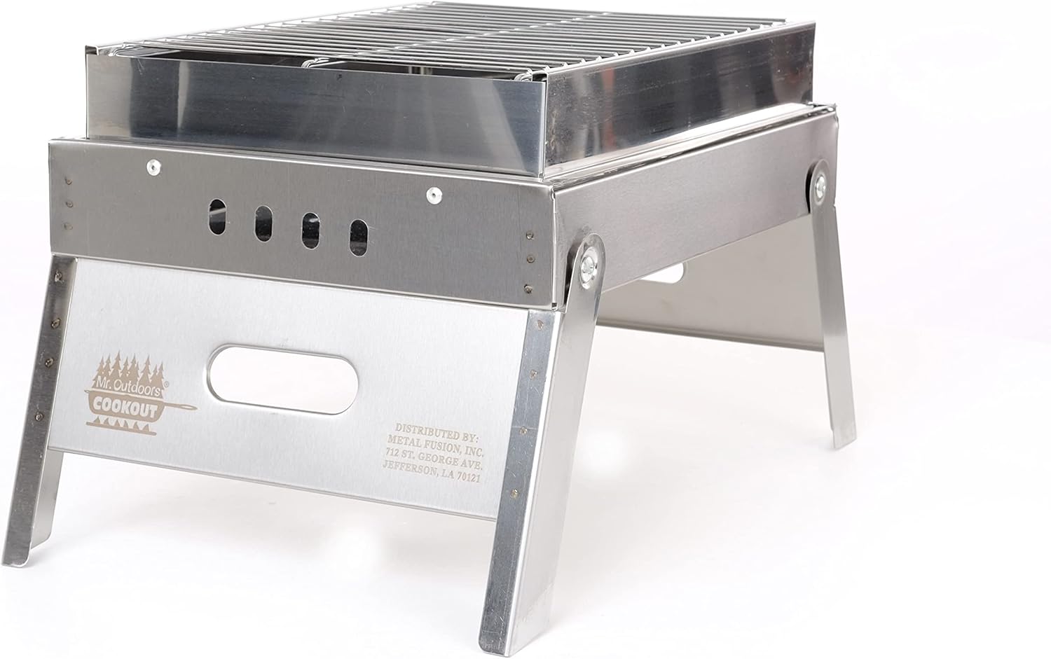 Mr. Outdoors Cookout Model # MOCG15SS Portable Charcoal Stainless Steel Grill