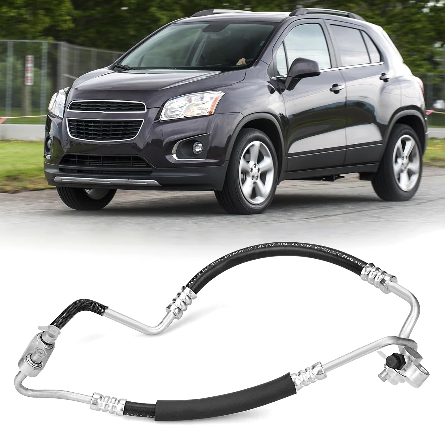 A/C Air Condenser Hose Pipe Assembly Compatible with 2013-2015 Encore, 2015-2020 Chevy Trax 1.4L, Replace 42366105 42588256 95376436 95080777