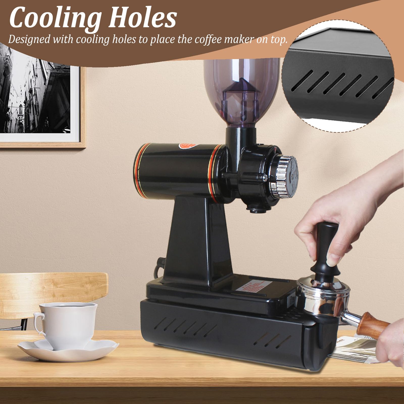 Cassetta per Caffè, Scatola Fondi di Caffè, Contenitore per Fondi di Caffè in Acciaio Inox,Cassetto per Fondo Caffe per Caffè a Cassetto per Casa, Cucine, Uffici, Negozi (27 * 12.5 * 6.5cm)