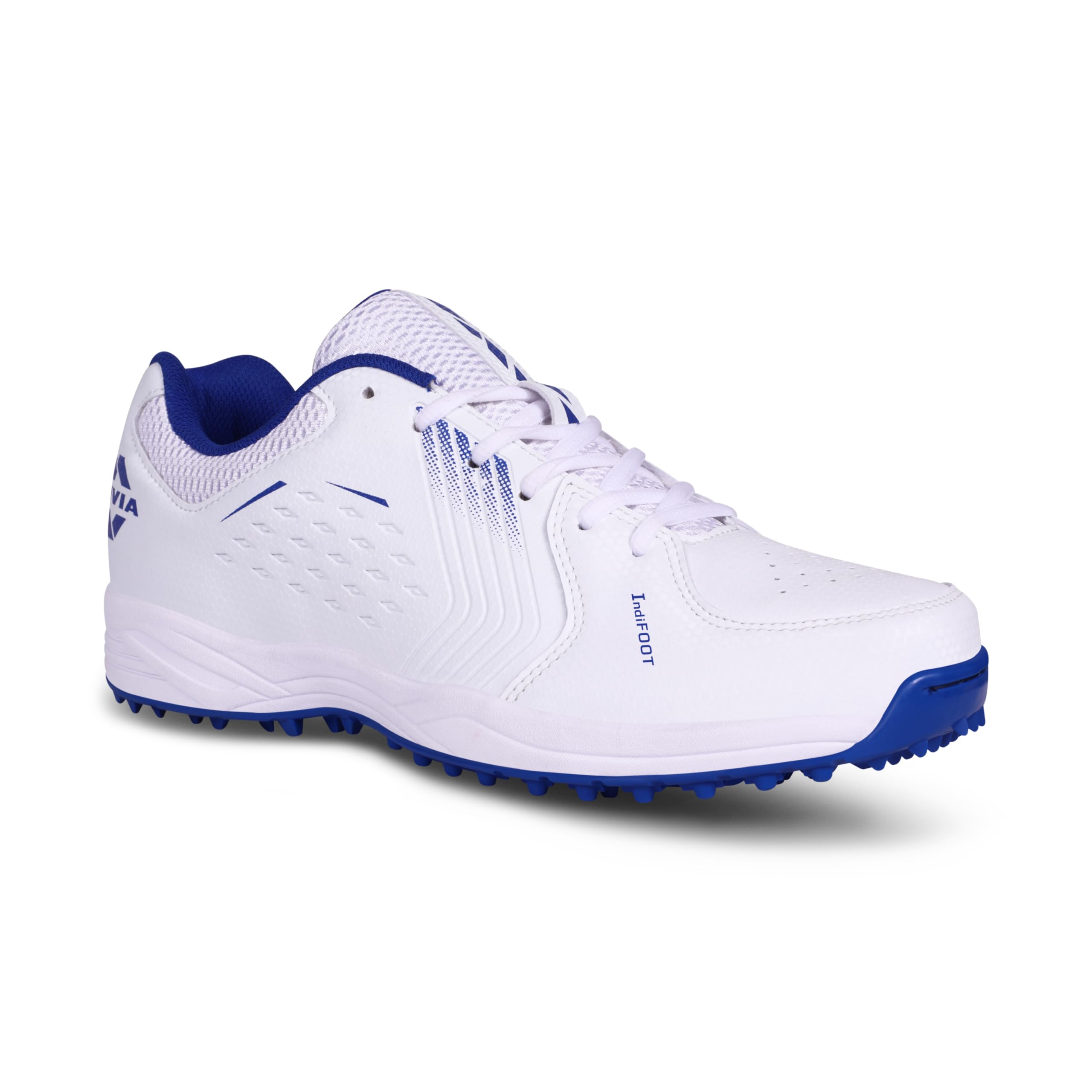 NIVIA CRICK-500 Shoes| Mesh & TPU Upper| Cushioned EVA Insole| Phylon & Rubber Outsole | Game-Changing Shoes to Elevate Your Cricket Performance | Cricket Shoes For Men| Sports Shoes White/Royal Blue Size-UK09 (B0CHMK4NQ7) Amazon Price History, Amazon Price Tracker