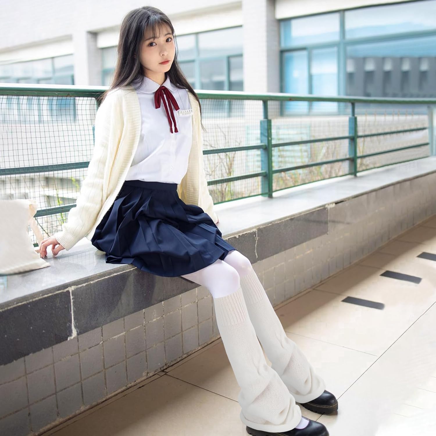 Junely Leg Warmers Kawaii Leg Warmer Cute Legwarmers for Women Japanese Socks Emo Goth Gyaru Accessories - Image 2