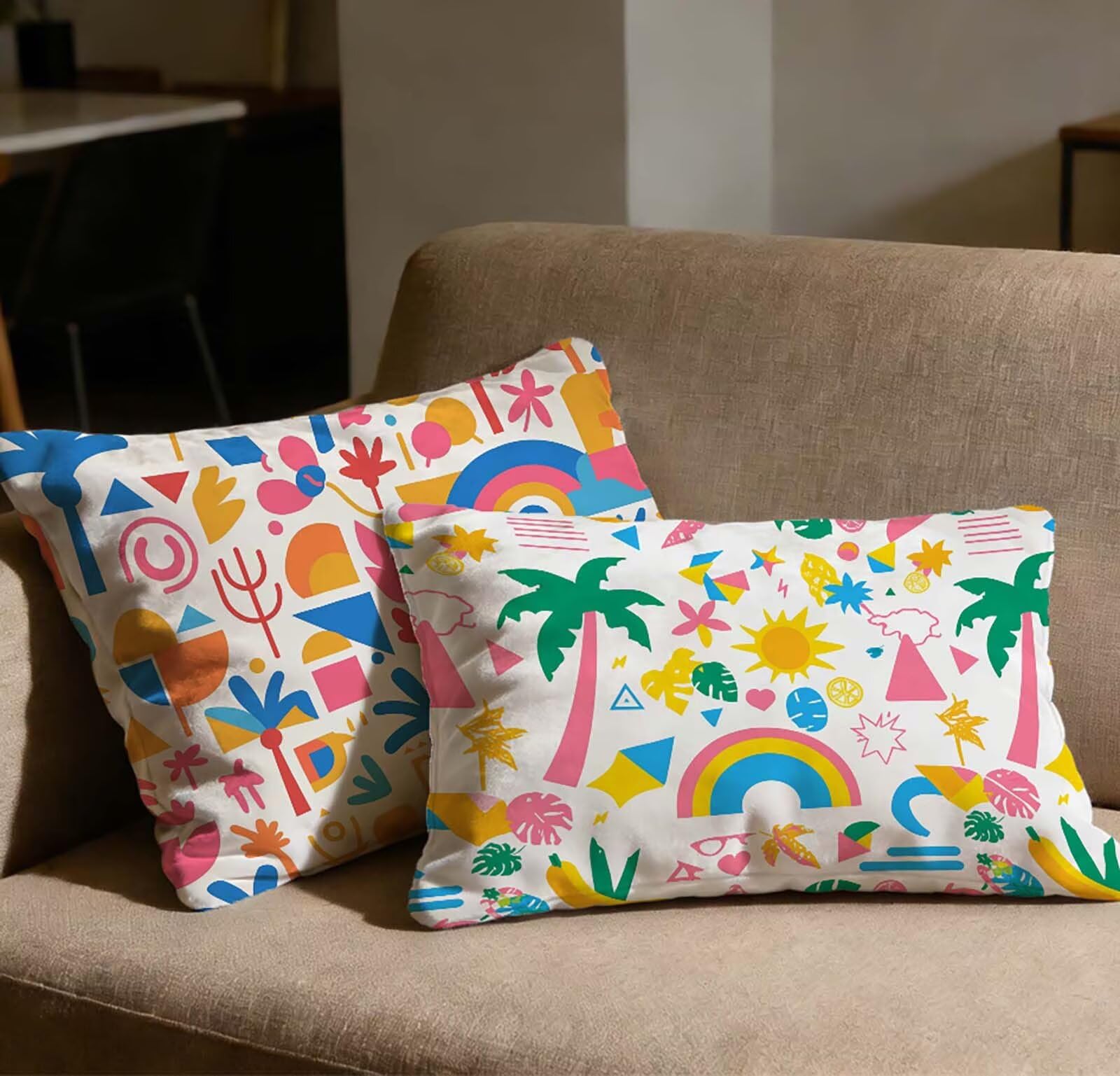 Taie oreiller 50x70 tropical velours pour une décoration de chambre exotique