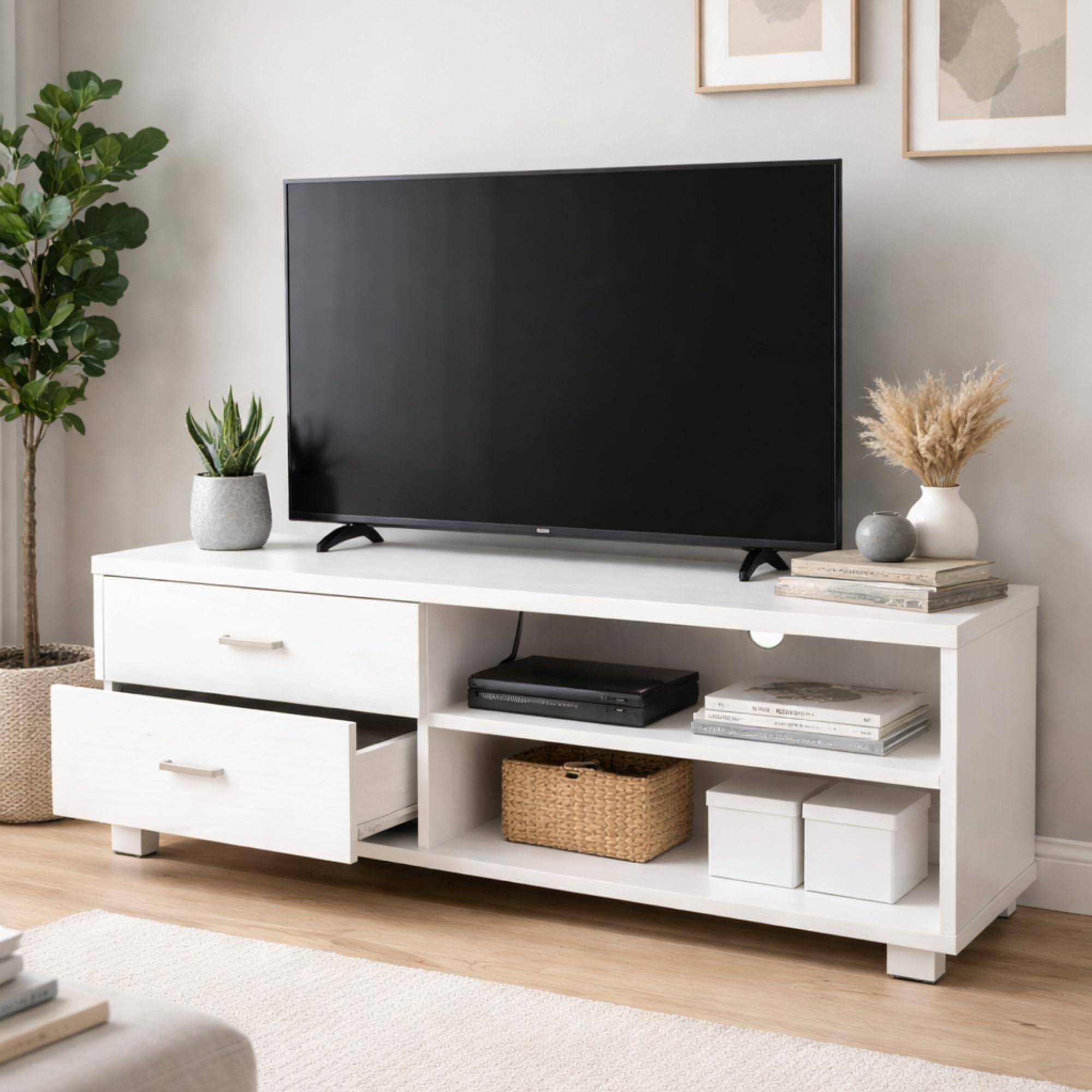 Armadio Moderno per Sala Da Vivere Melamine 5 Tirature Scogliera 50 Pollici - Dettaglio