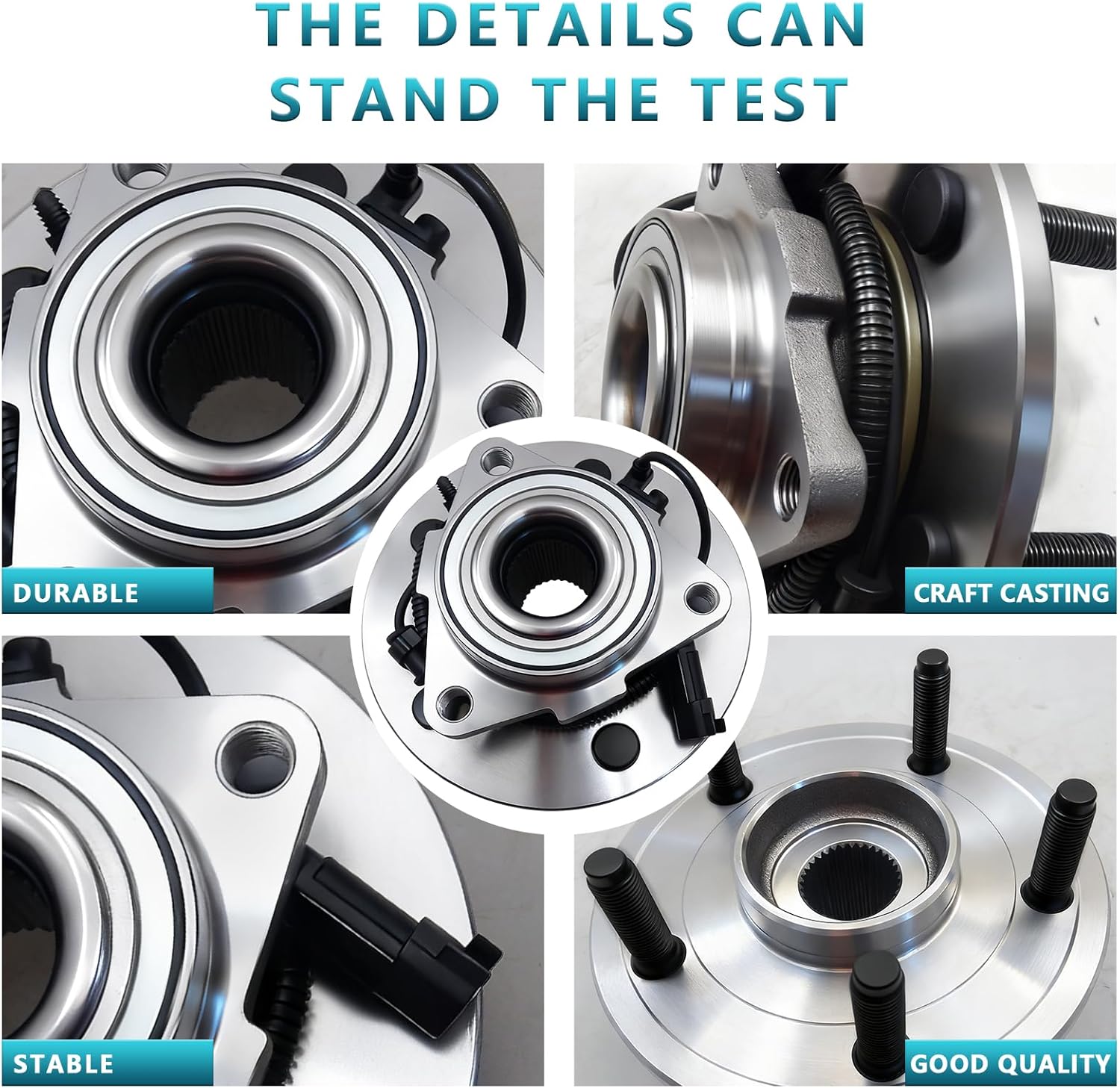 515151 Front Wheel Bearing Hub Assembly for Ram 1500 2012 2013 2014 2015 2016 2017 2018, Ram 1500 Classic 2019 2020 2021 2022 (2PCS) - Image 5