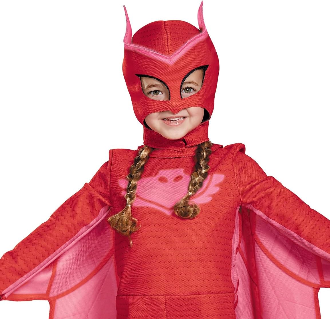 Owlette Costume, Official PJ Masks Glow Costume Jumpsuit and Mask