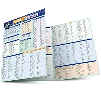 Latin Vocabulary: a QuickStudy Laminated Reference Guide
