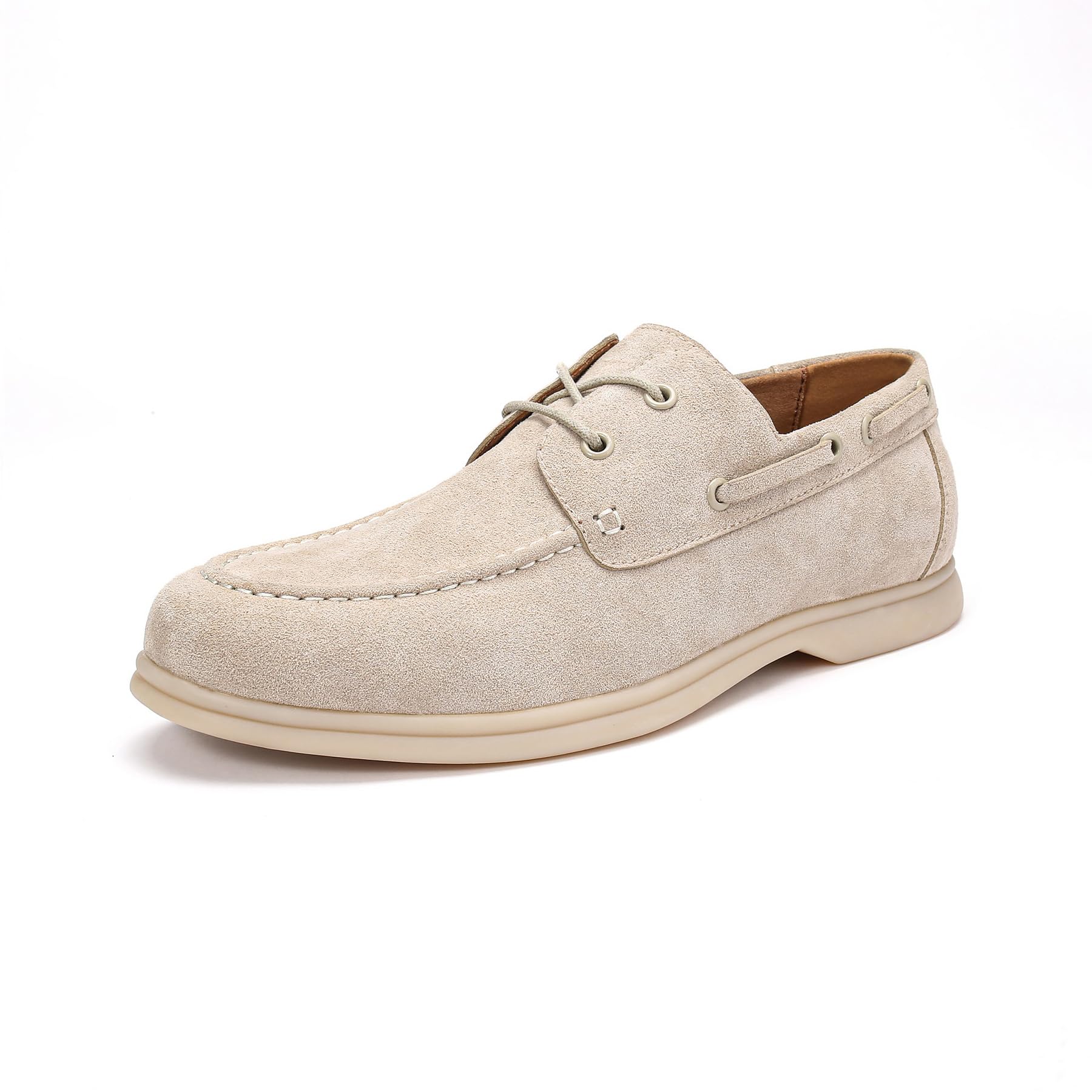 Allthemen Scarpe da Barca Uomo Casual Mocassini Classic Boat con Lacci Sneker Scamosciato Morbido Leggero