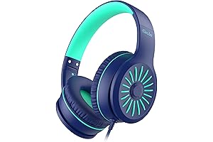 ELECDER i45 On-Ear Headphones with Microphone - Audiophile Sound for Adults