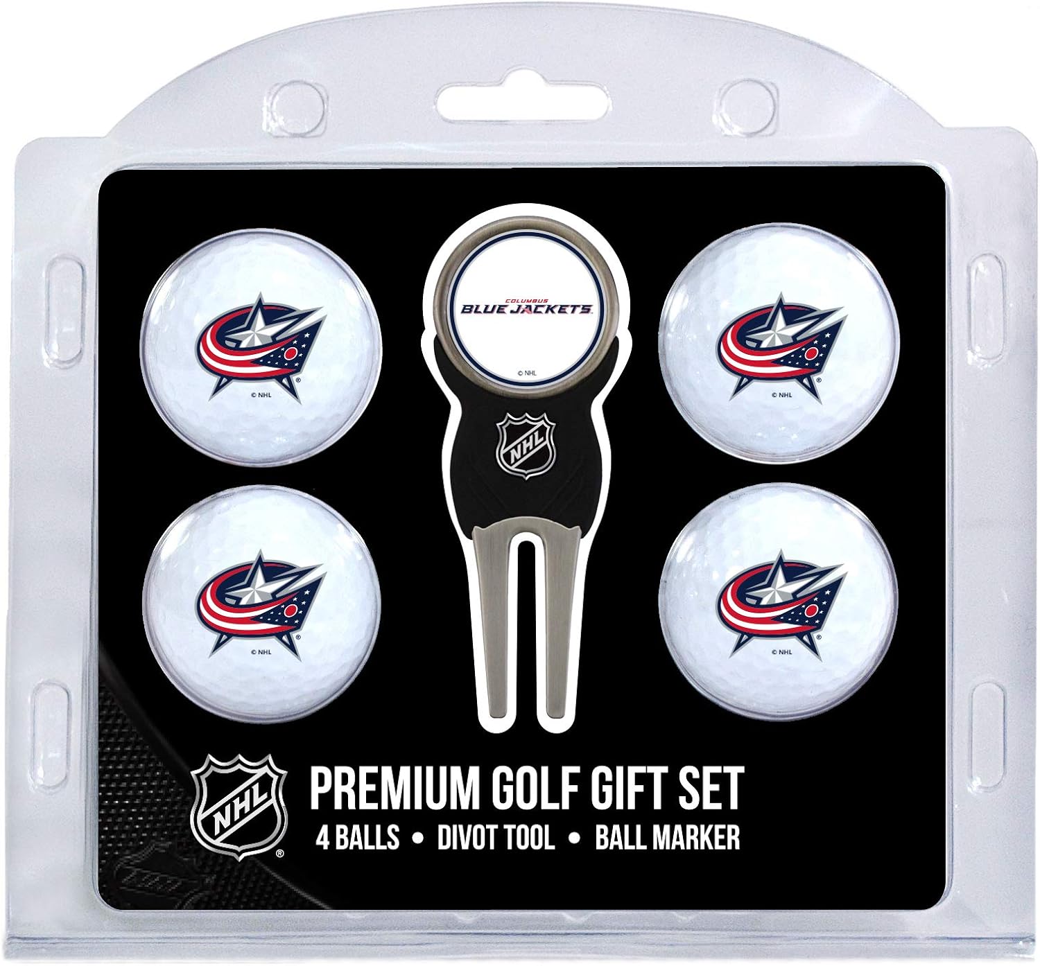 Team Golf NHL Unisex-Adult 4 Golf Ball and Divot Tool Set
