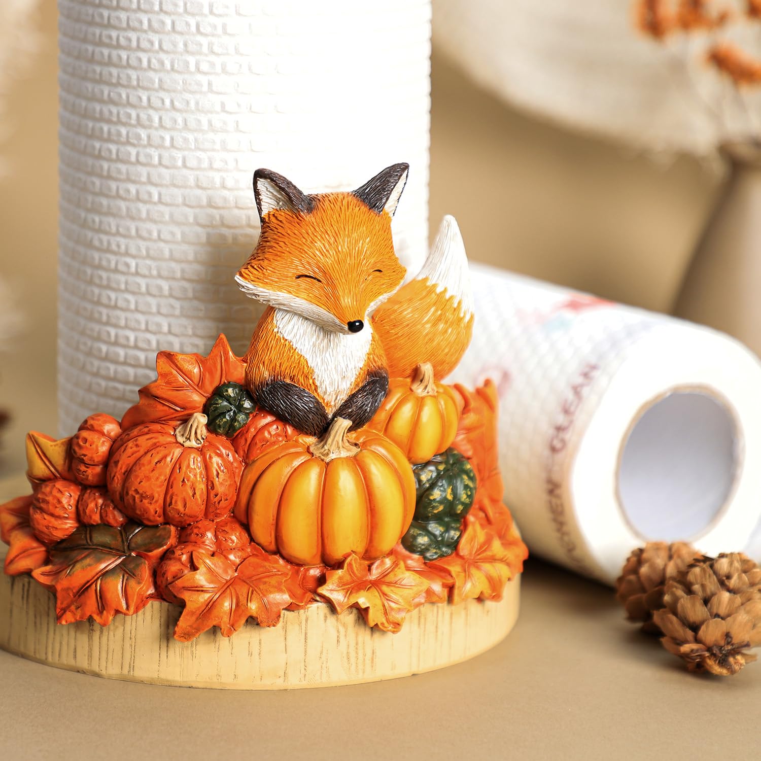 Amazon.com: Bicuzat Autumn Maple Leaves Pumpkin Pattern Paper