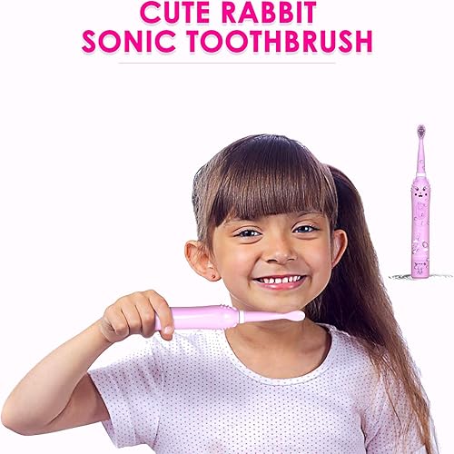 Miniatura 3 de Cepillo de dientes eléctrico sónico para niños, cepillo de dientes inteligente recargable para niños pequeños de 3 a 12 años con recordatorio de 30,