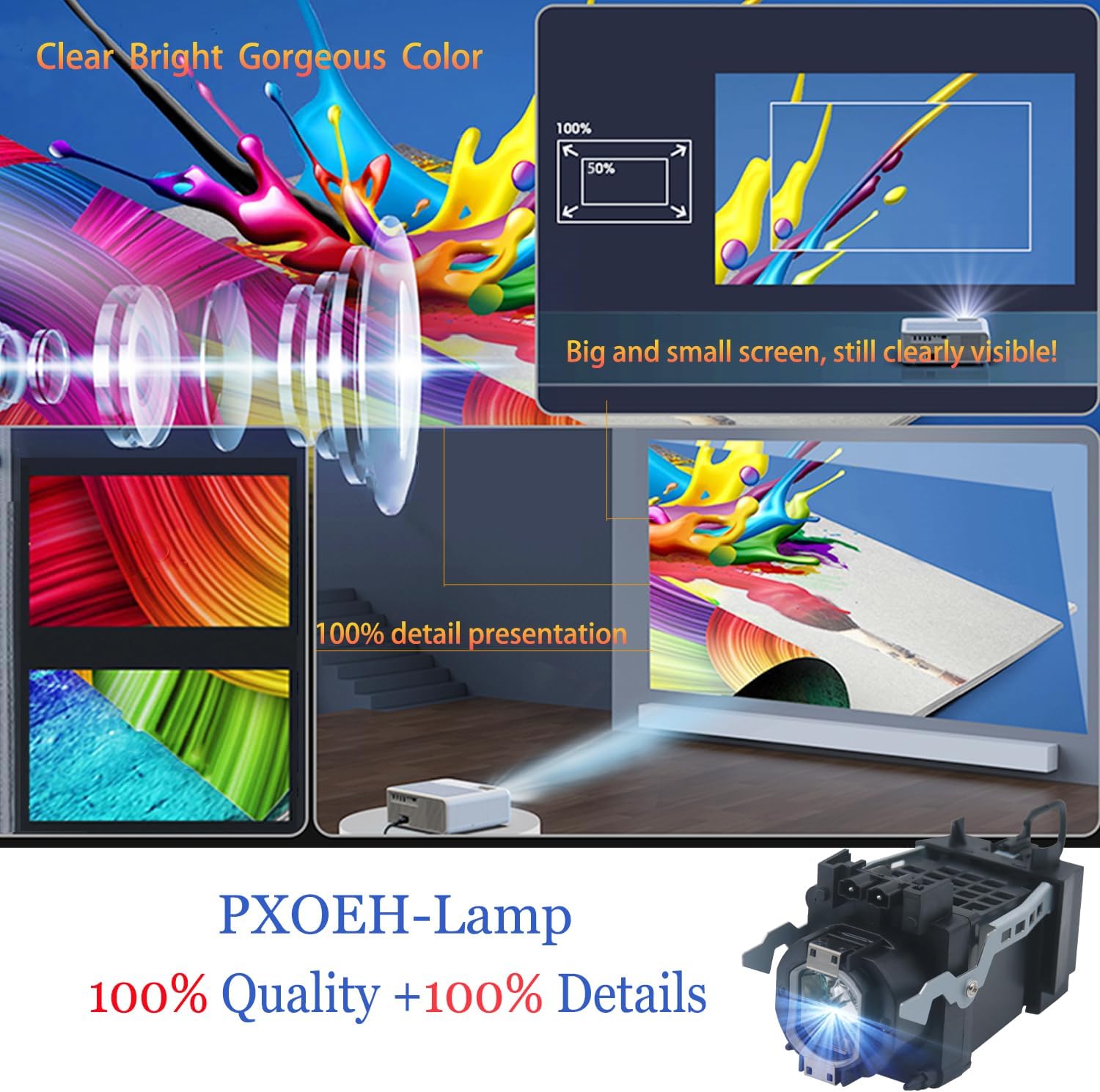 A+ Quality XL-2400 Original Replacement Rear Projector TV Lamp for Sony KDF-E50A11E KDF-E50A12U KDF-42E2000 KDF-50E2000 KDF-46E2000 KDF-55E2000 KDF-E42A10 KDF-E50A10