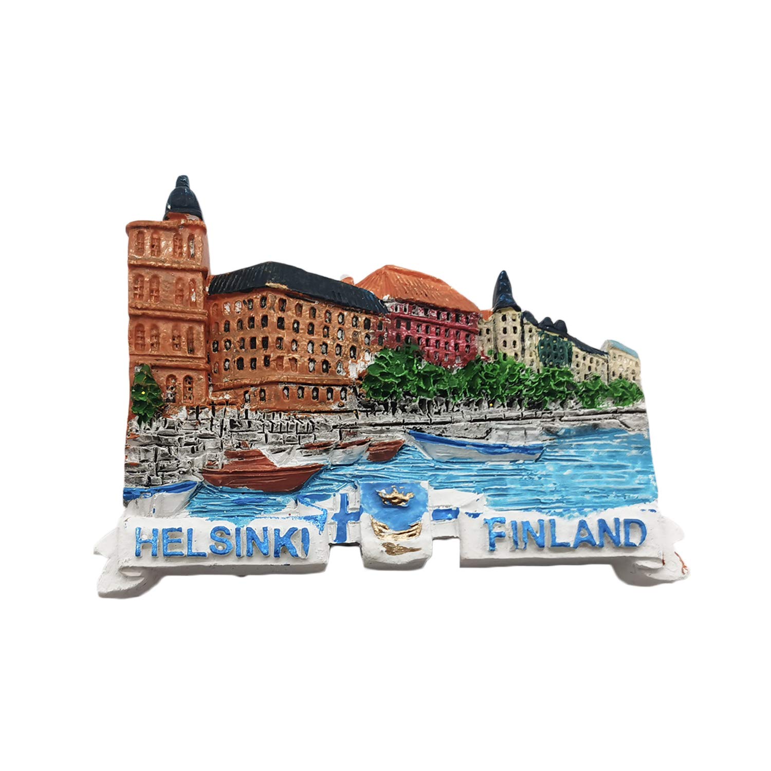 Wedarego Helsinki Finland Wedare Magnet 3D Refrigerator Magnet Souvenir Resin Collection,Finland Fridge Magnet Gift Magnetic Sticker Home Kitchen Decoration