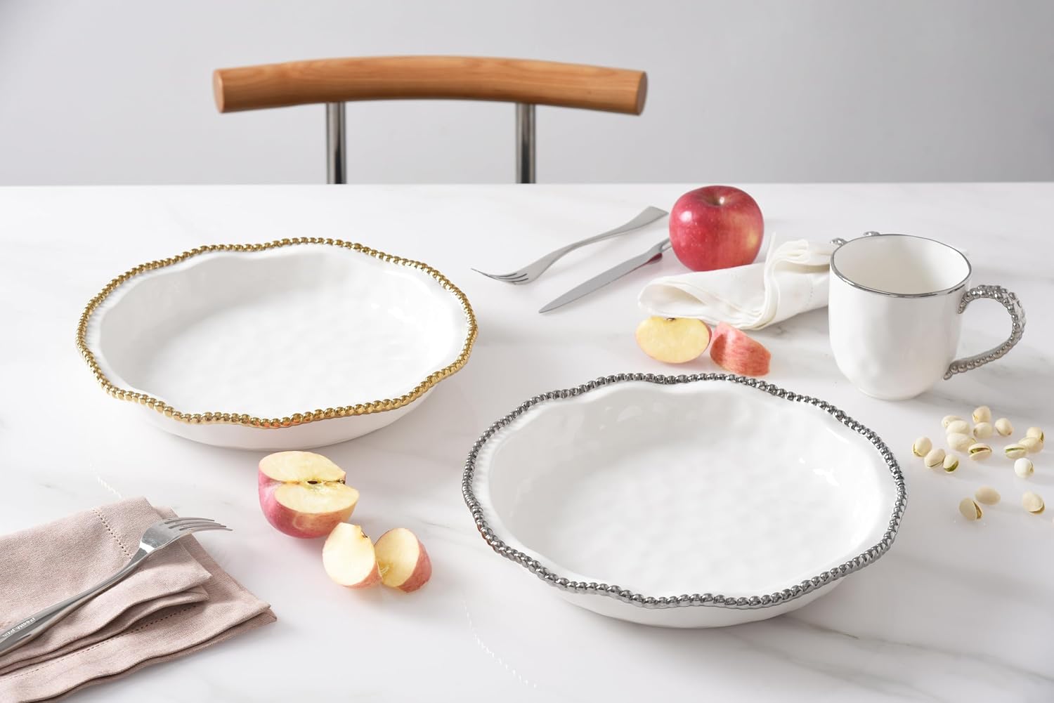 Salerno, 10" Pie Dish, 11.5" D x 2"