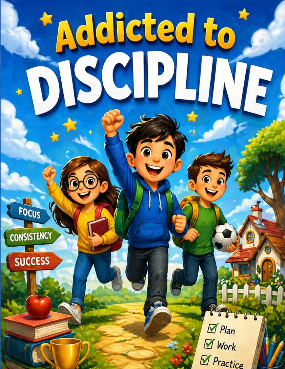 Addicted to discipline: A fun step-by-step guide to building good habits, self-control, focus, and confidence in kids through simple daily actions and interactive activities