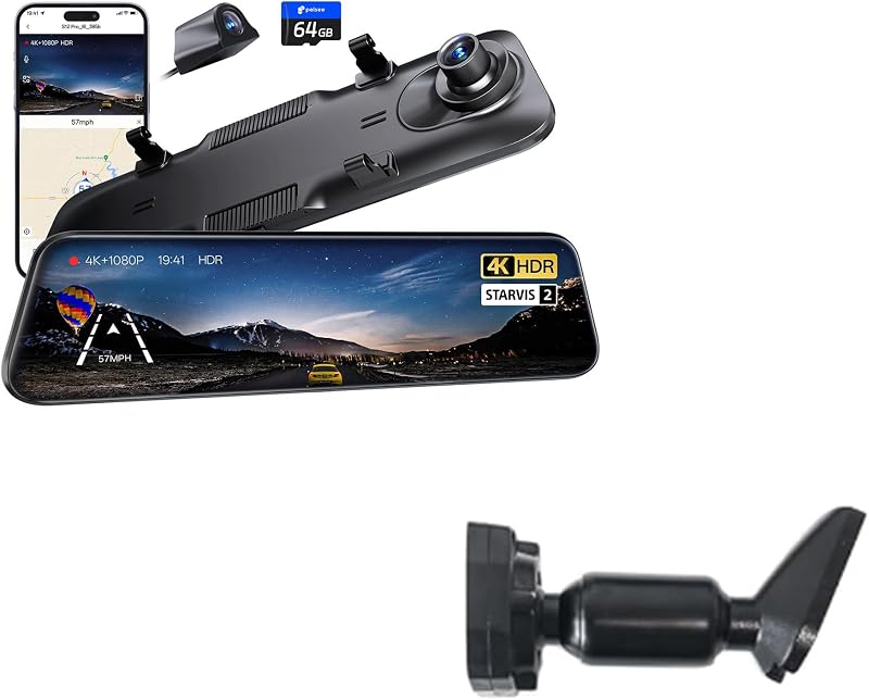 Pelsee S12 Standard Mirror Dash Cam