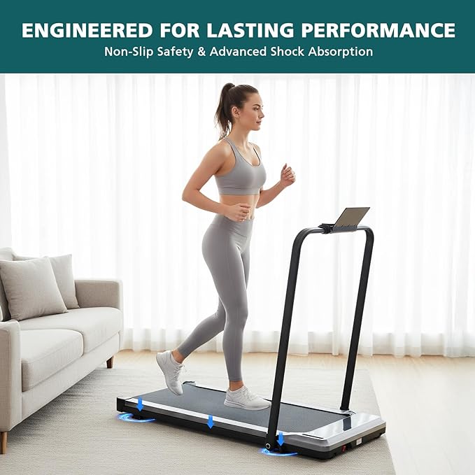 Caminadora Eléctrica Plegable Compacta con Ruedas y Display miniatura 4