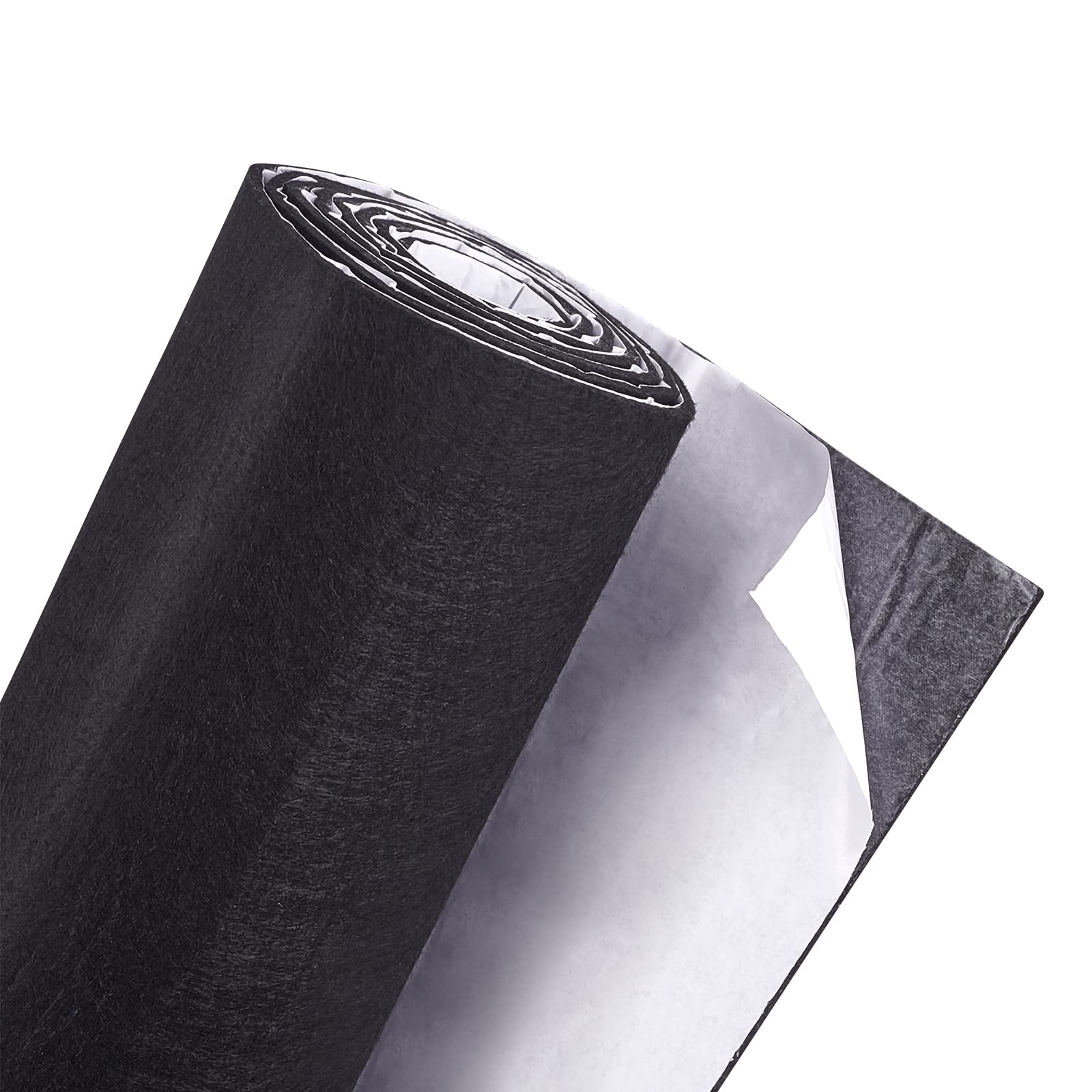 BENECREAT 200X30cm フェルトシート フェルト生地 ブラック 厚さ2mm 自己接着 粘着性あり ジュエリー引き出しボックスライナー コスチュームアート クラフト 家具 保護シート