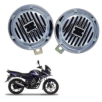 Vagary Chorme Finishing High Sound Universal Wind Tone Horn for Bajaj Discover 150 f