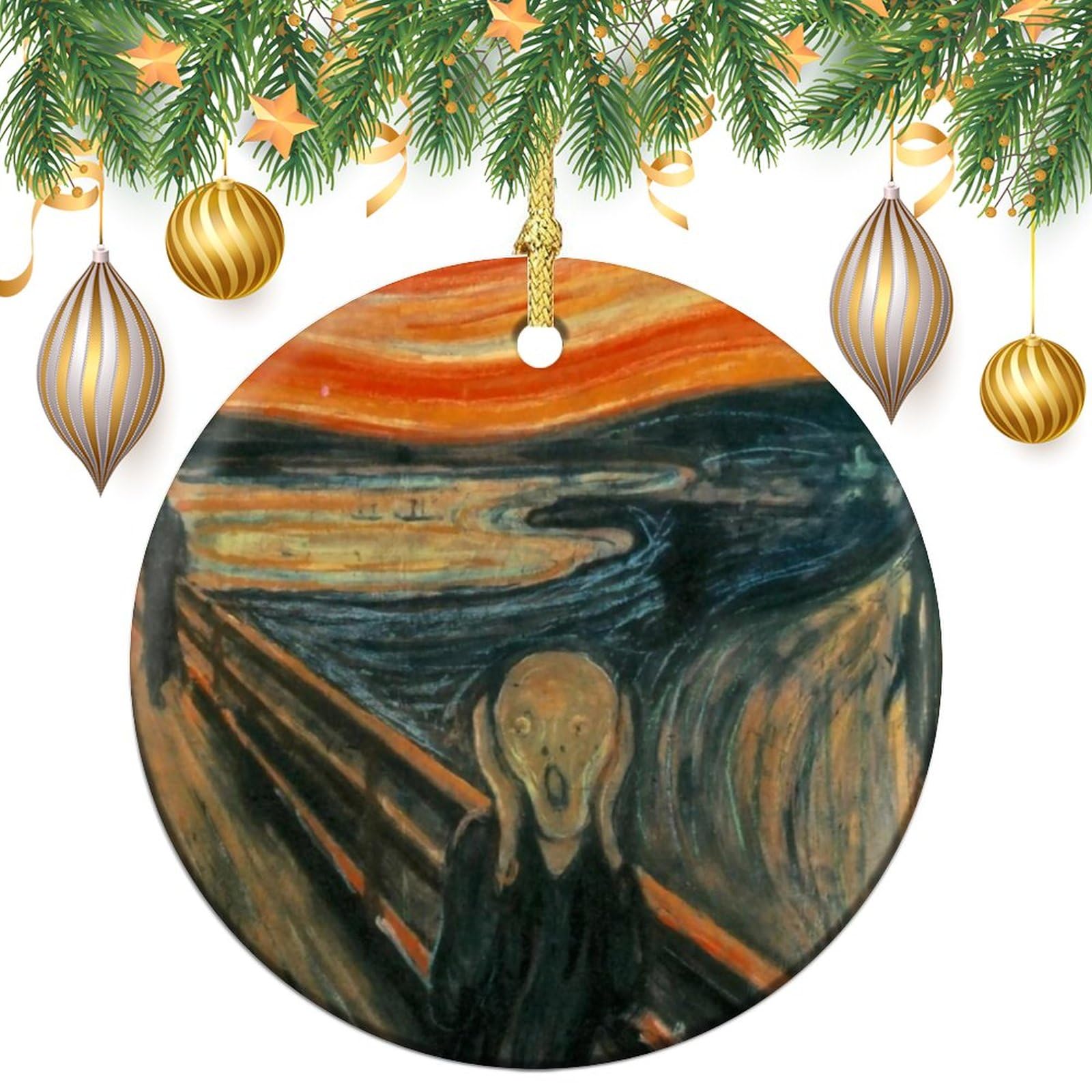 クリスマス　オーナメント　scream Amazon.com: Scream Ghostface 4-Inch Shatterproof Decoupage