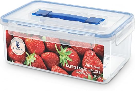 Tribello Extra Large Food Storage Container with Lid Airtight Lid with Handle Large - 260 OZ
