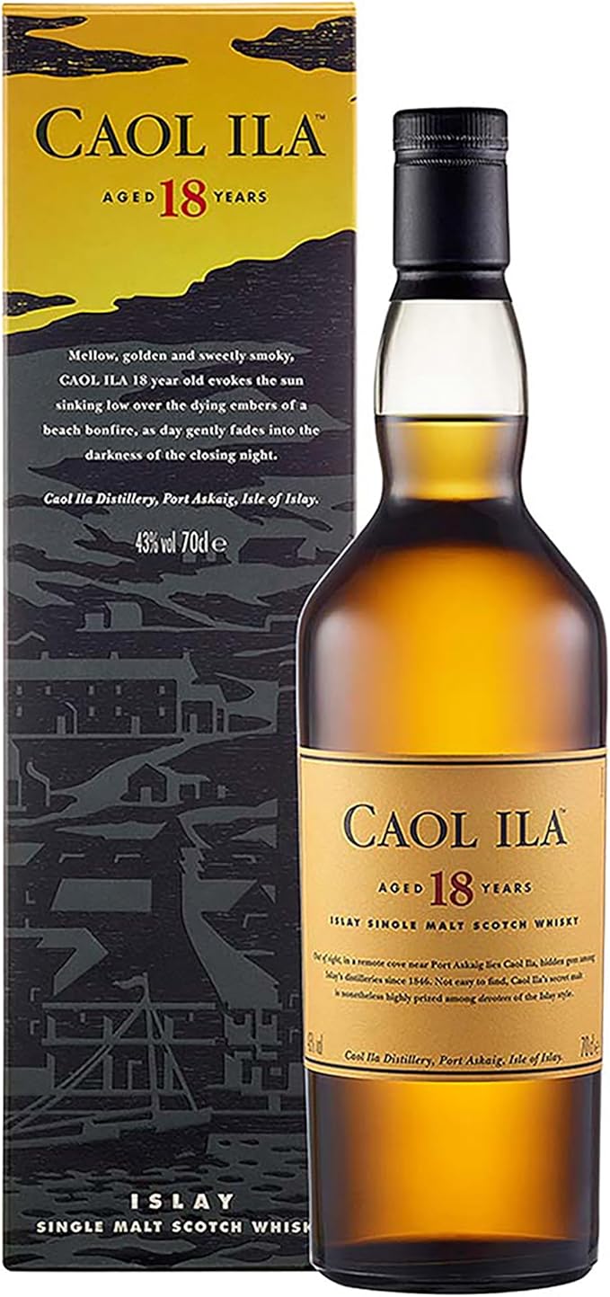Caol Ila 18 Años Islay Single Malt 43% Vol. 0,7l en Estuche de Regalo