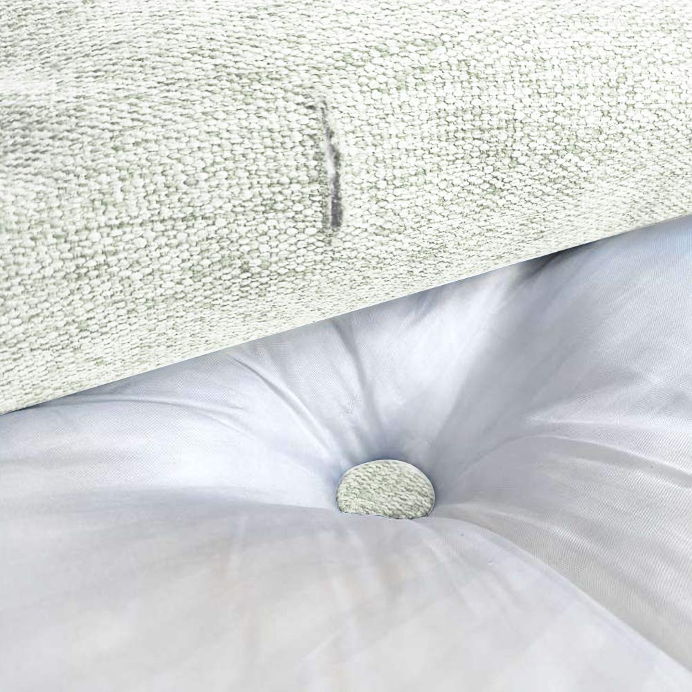 Oreiller De Dossier VERCART Triangulaire - Coussin Lecture Lit/Canapé - Linen Beige/Gris - Large 160cm - Confort Dos