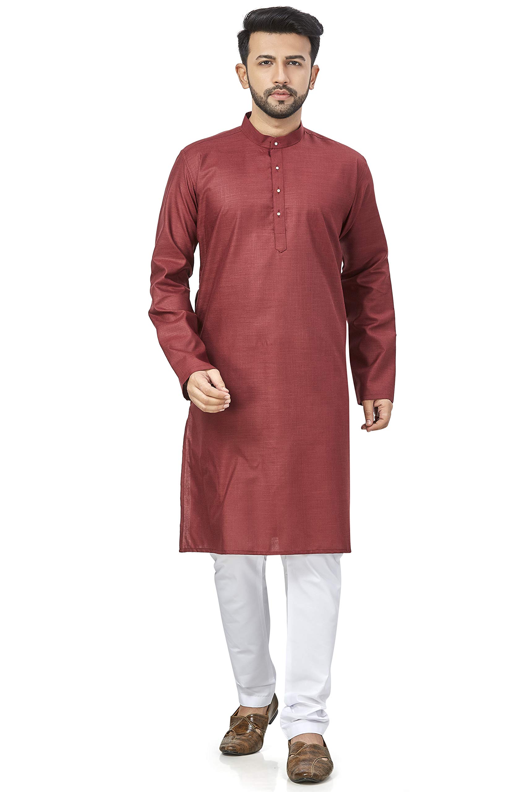 be active Linen Blend Solid Pattern Trendy Comfortable Stylish Full Sleeve Kurta Men's Ethnic Wear-picture-30