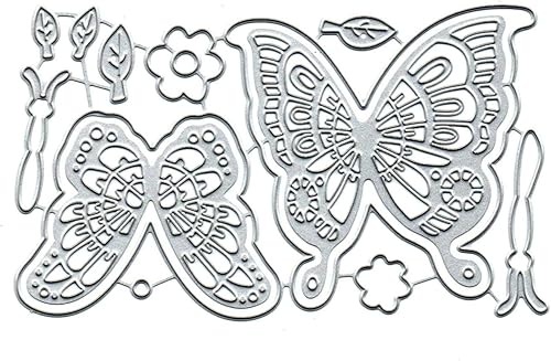 Miniatura 2 de 2 troqueles de metal de hojas de flores, mariposas, hojas de corte, mariposas, troqueles de corte para álbumes de recortes, álbumes de recortes,