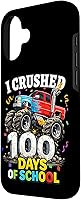 Vista 2 de I Crushed 100 Days of School - Monster Truck 100th Day Boys Case for iPhone 16