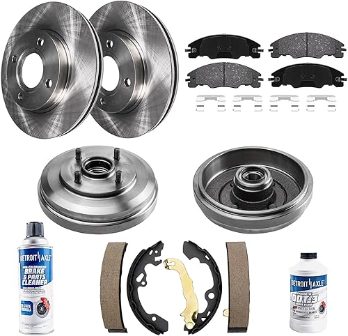 Miniatura 20 de Detroit Axle - Kit de frenos para Silverado Sierra Suburban Yukon XL 1500 Tahoe Avalanche Escalade ESV EXT Rotores de freno de cerámica Reemplazo de