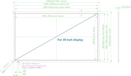 Miniatura 10 de 65 pulgadas interactiva 10 puntos infrarrojos IR pantalla táctil superposición marco conductor libre