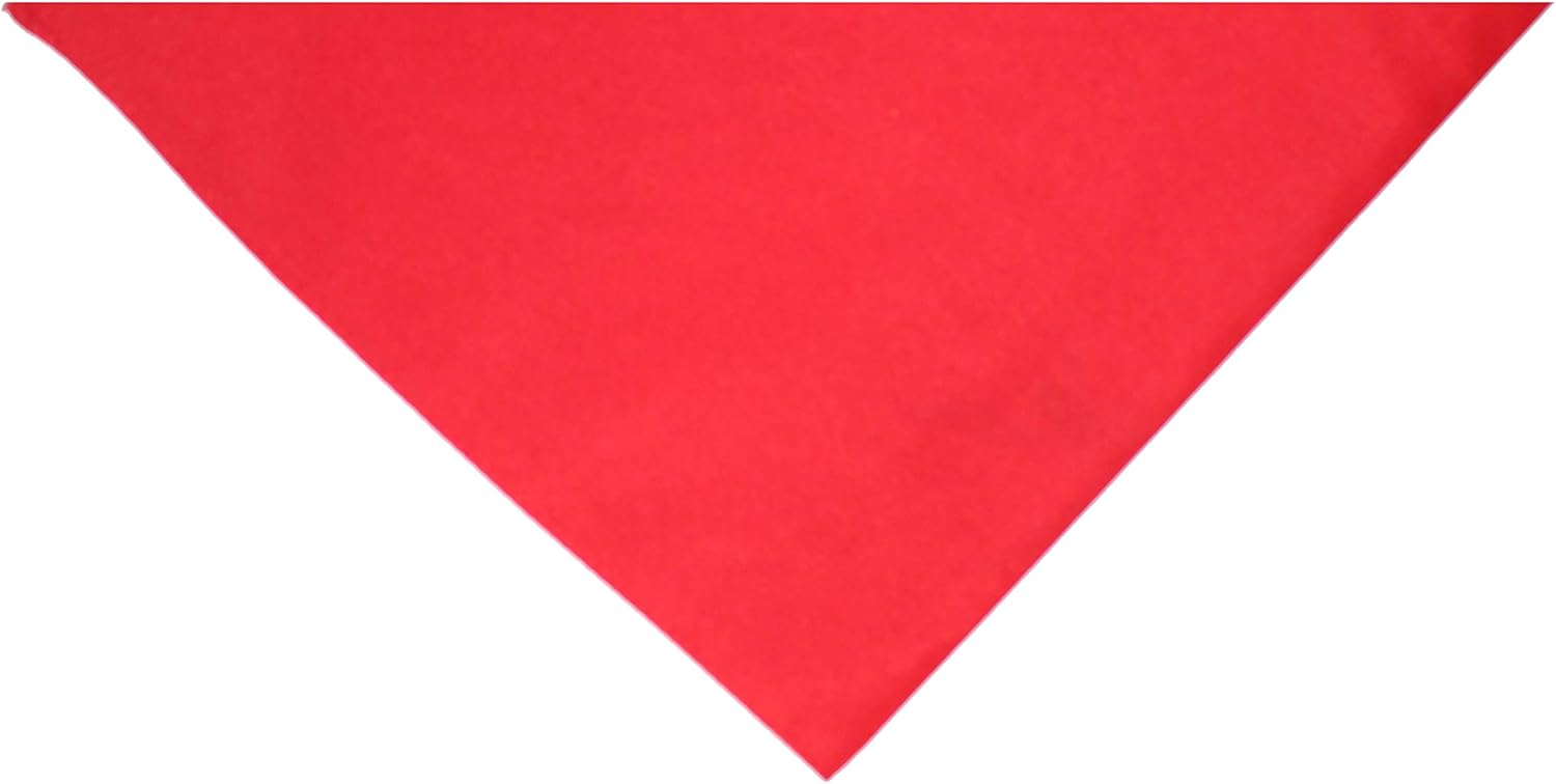 Triangle Solid Bandanas - 9 Pack - Kerchiefs and Head Scarf