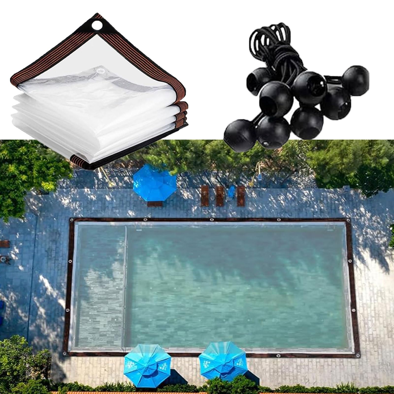 Amazon.com: Heavy Duty Waterproof Tarps，19x19 FT Tarp Cover with