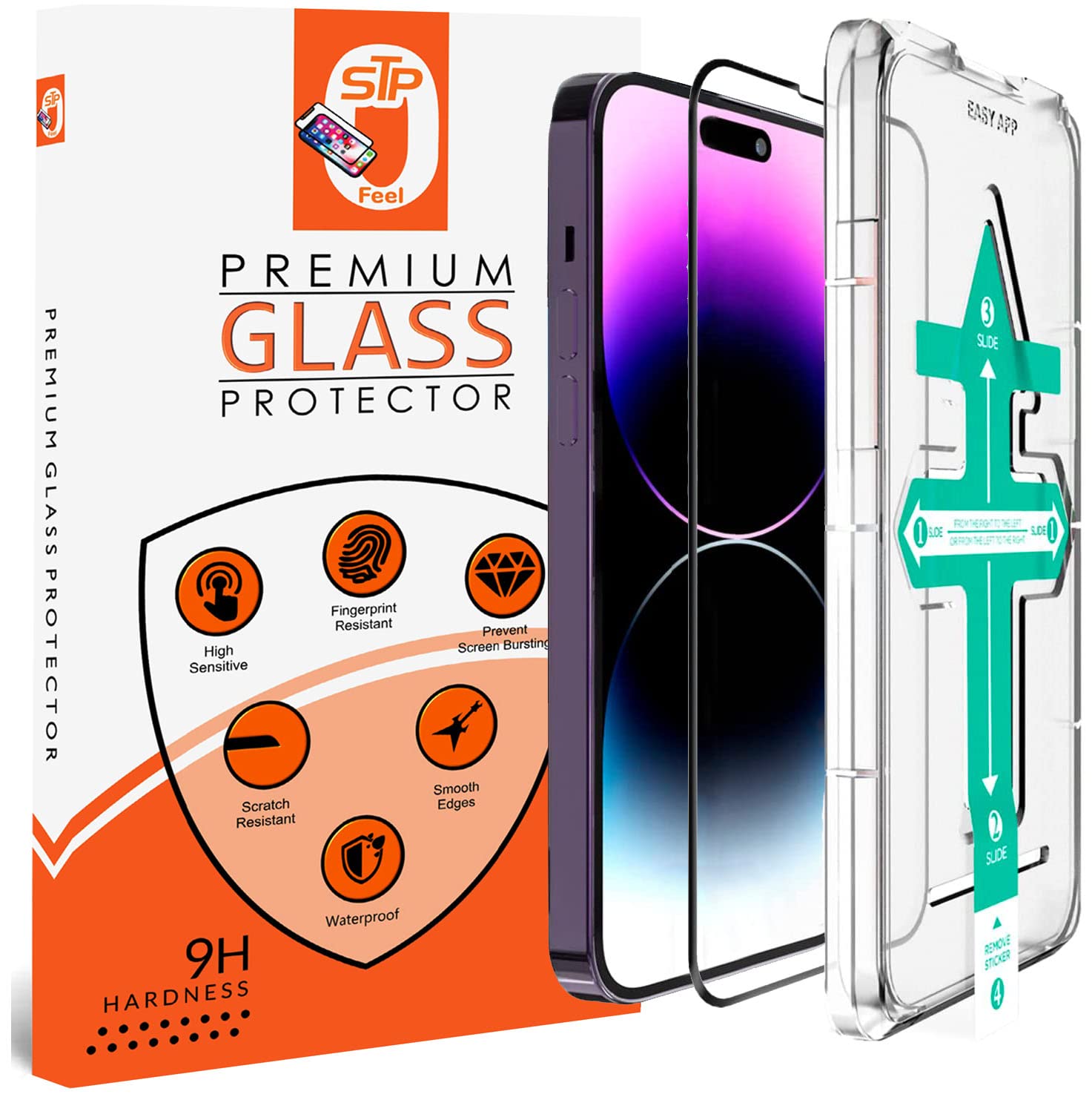 STP FEEL® EZEE Premium Tempered Glass Screen Protector Guard For iPhone 14 Pro Max / 15 Plus (6.7 Inch, Pack of 1) Screen Protector Guard with Easy Applicator (B0CJ34TL92) Amazon Price History, Amazon Price Tracker