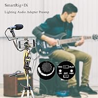 Vista 4 de Preamplificador de micrófono Lightning compatible con iPhone 11 X 8 7 6 Vlog, Saramonic 2 canales Lightning Mic XLR e interfaz de guitarra de 0.248