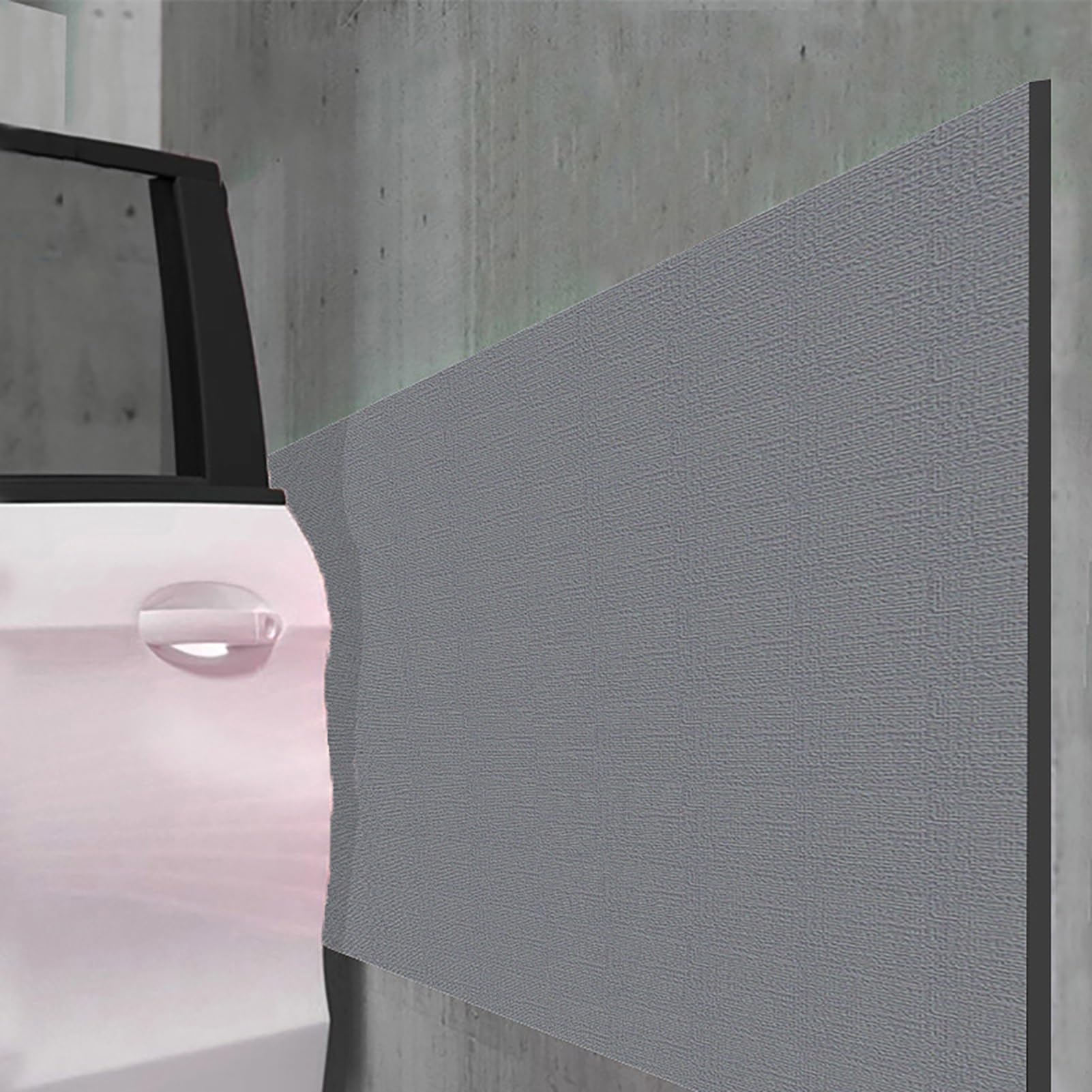 Tapis de protection murale 78,7 pouces en mousse gris foncé pour garage